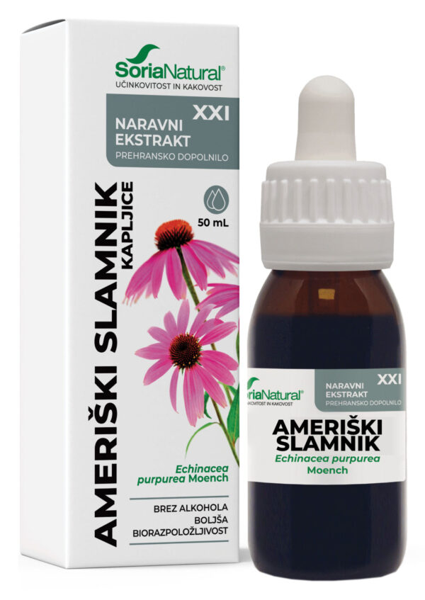 Soria Natural Ameriški slamnik brezalkoholne kapljice XXI, 50 ml