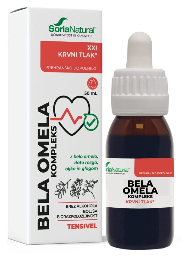 Soria Natural Bela omela kompleks XXI brezalkoholne kapljice, 50 ml