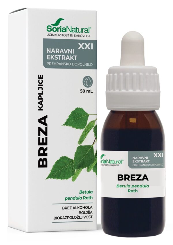 Soria Natural Breza brezalkoholne kapljice XXI, 50 ml