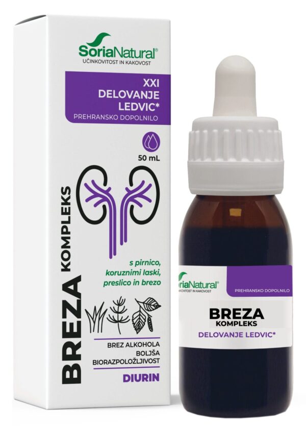 Soria Natural Breza kompleks XXI brezalkoholne kapljice, 50 ml