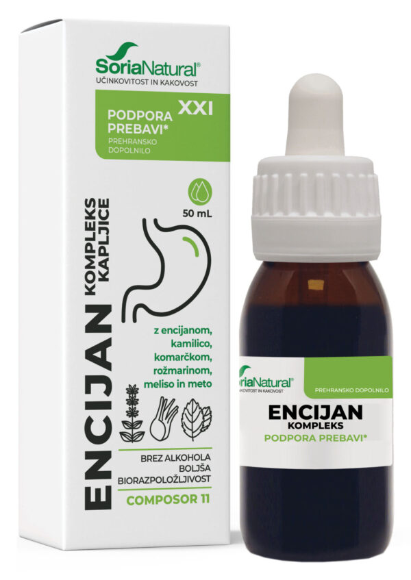 Soria Natural Encijan kompleks XXI brezalkoholne kapljice, 50 ml