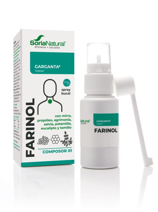 Soria Natural Farinol XXI pršilo za grlo, 30 ml