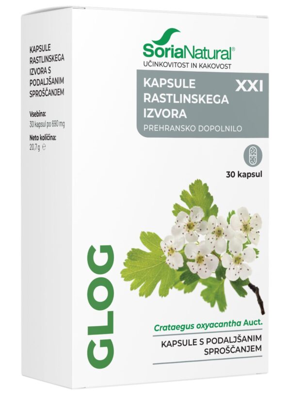 Soria Natural Glog XXI kapsule s podaljšanim sproščanjem, 30 kapsul