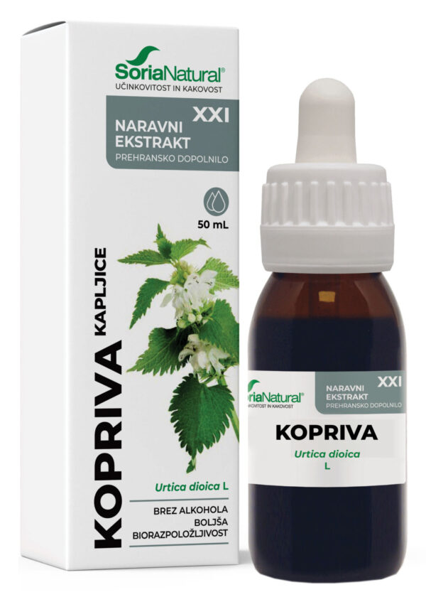 Soria Natural Kopriva brezalkoholne kapljice XXI, 50 ml