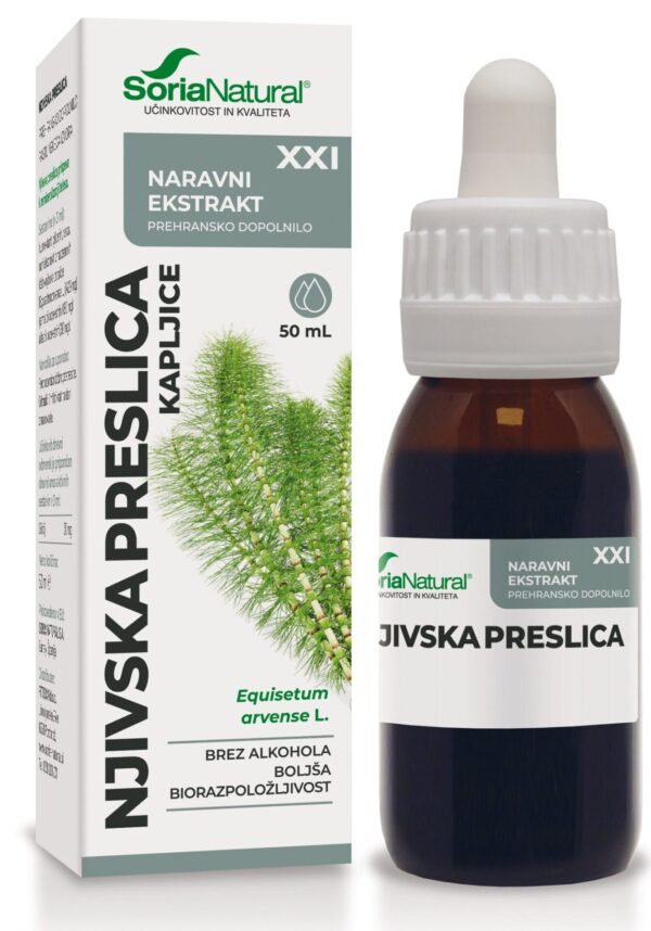 Soria Natural Njivska preslica brezalkoholne kapljice XXI, 50 ml