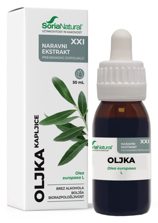 Soria Natural Oljka brezalkoholne kapljice XXI, 50 ml