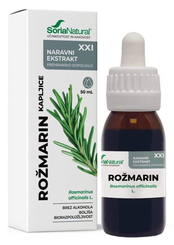 Soria Natural Rožmarin brezalkoholne kapljice XXI, 50 ml