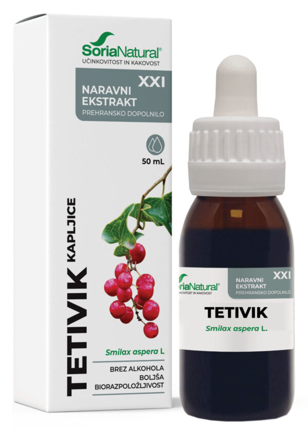 Soria Natural Tetivik brezalkoholne kapljice XXI, 50 ml