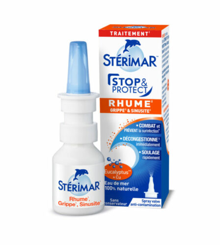 Sterimar Prehlad in gripa Stop&Protect, hipertonično pršilo za nos, 20 ml