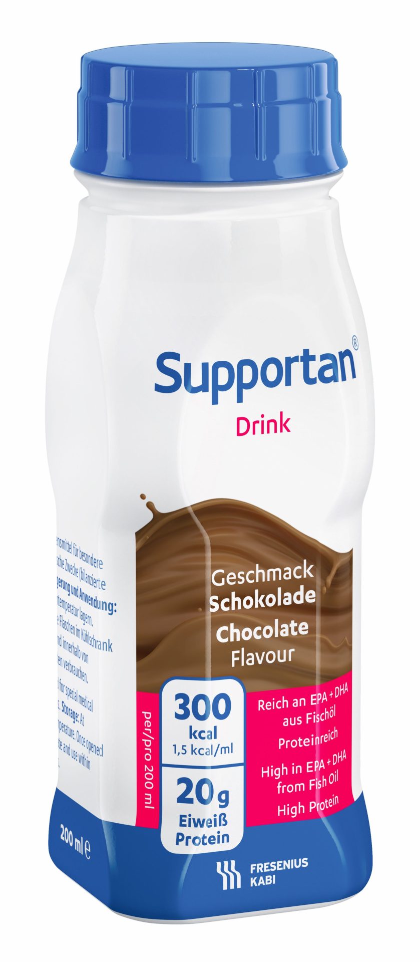 Supportan DRINK – okus čokolada, 4 x 200 ml