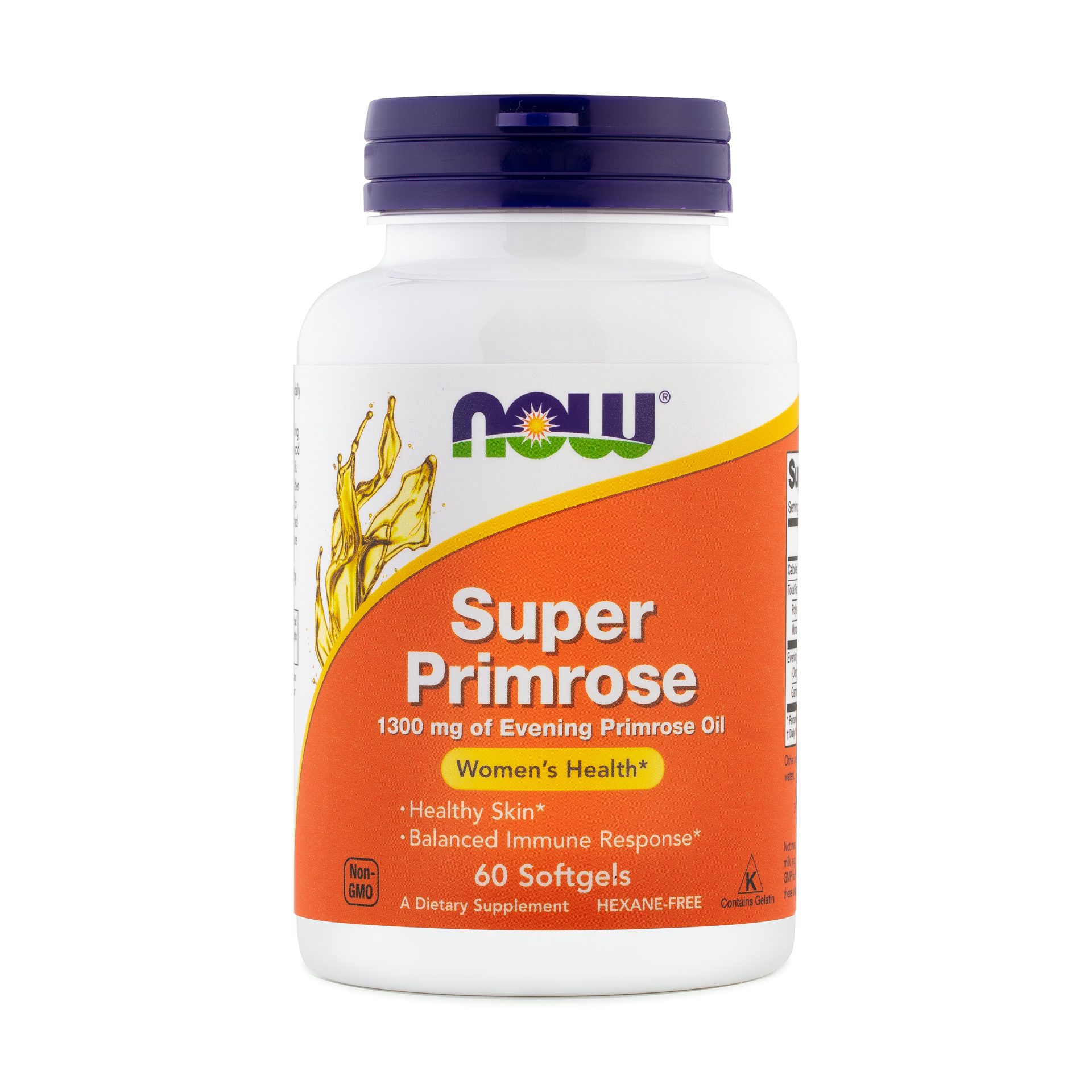 NOW Super svetlinovo olje 1300 mg, 60 mehkih kapsul