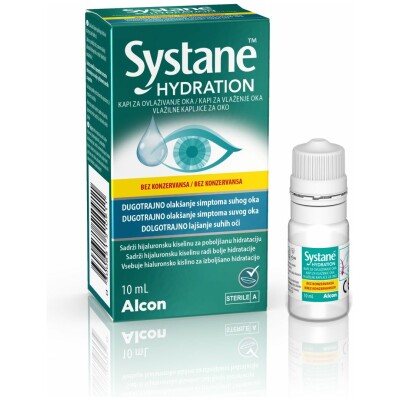 Systane Hydration kapljice za oko brez konzervansov, 10 ml