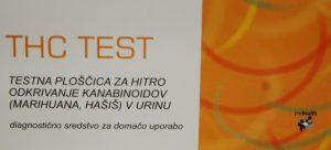 Abugnost THC TEST testna ploščica za hitro odkrivanje kanabinoidov v urinu 