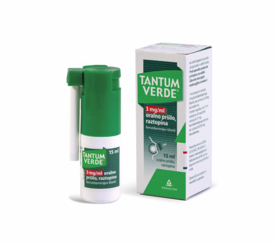 Tantum Verde 3 mg/ml oralno pršilo, raztopina, 15 ml
