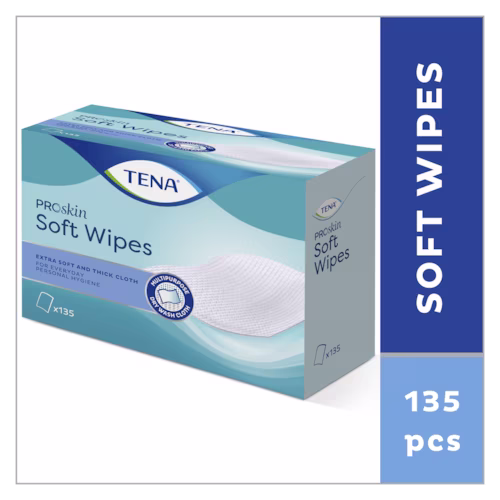 Tena Proskin Soft Wipes suhe krpice (19 x 30 cm), 135 krpic