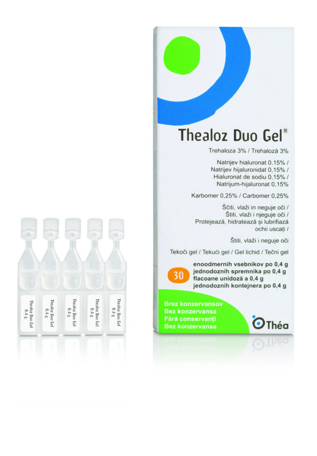 Thealoz Duo Gel gel za oči, 30 enoodmernih vsebnikov po 0,4 g