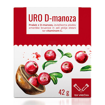 Marifit URO D-manoza prašek, 15 vrečk