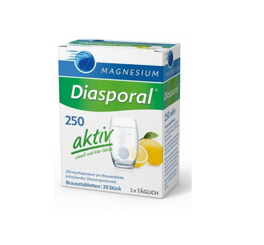 Magnesium-Diasporal 250 mg Aktiv, 20 šumečih tablet