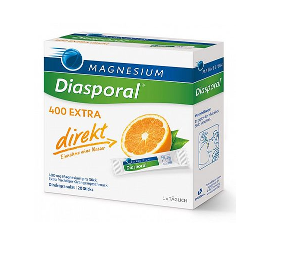 Magnesium-Diasporal 400 mg Extra Direkt, 20 vrečic