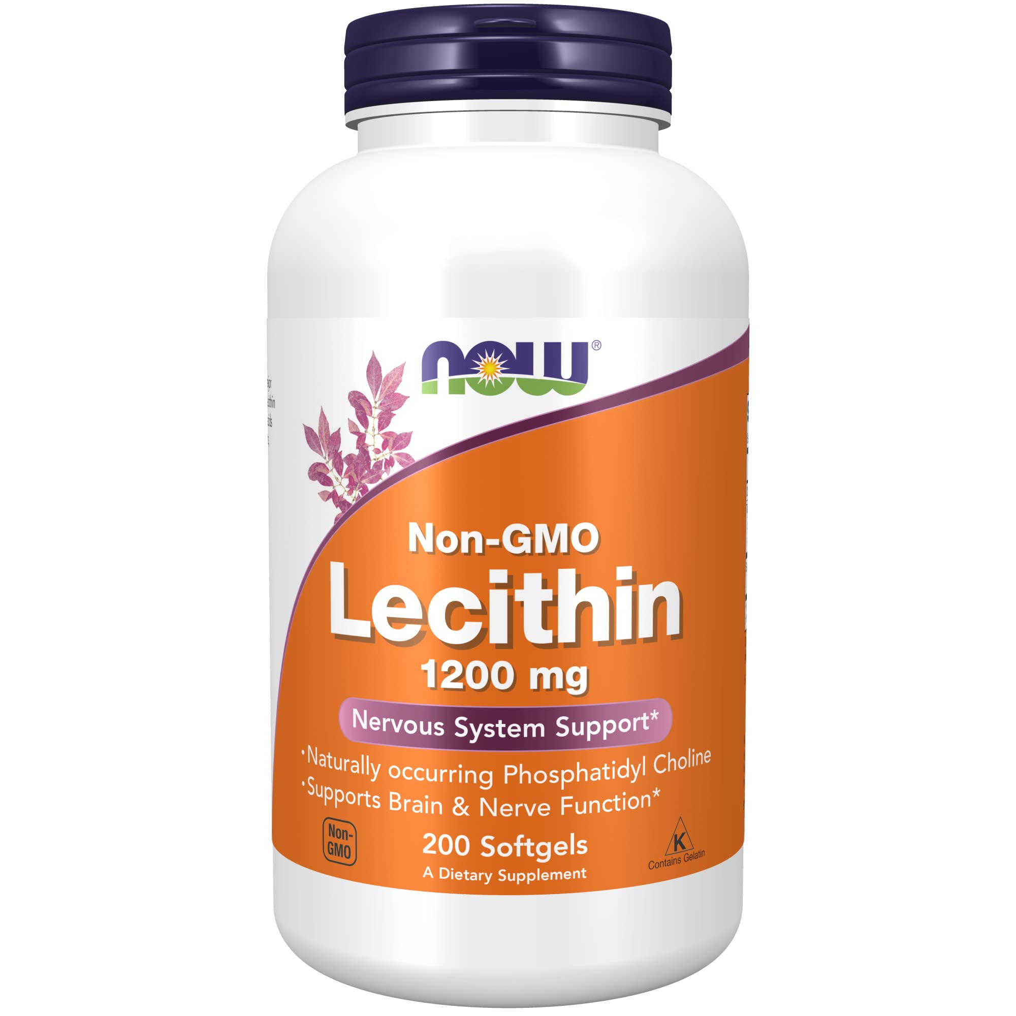 NOW LECITIN 1200 mg, 100 kapsul