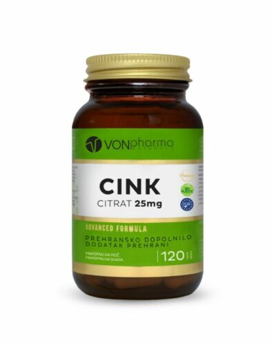 VonPharma Cink – citrat 25 mg, 120 tablet