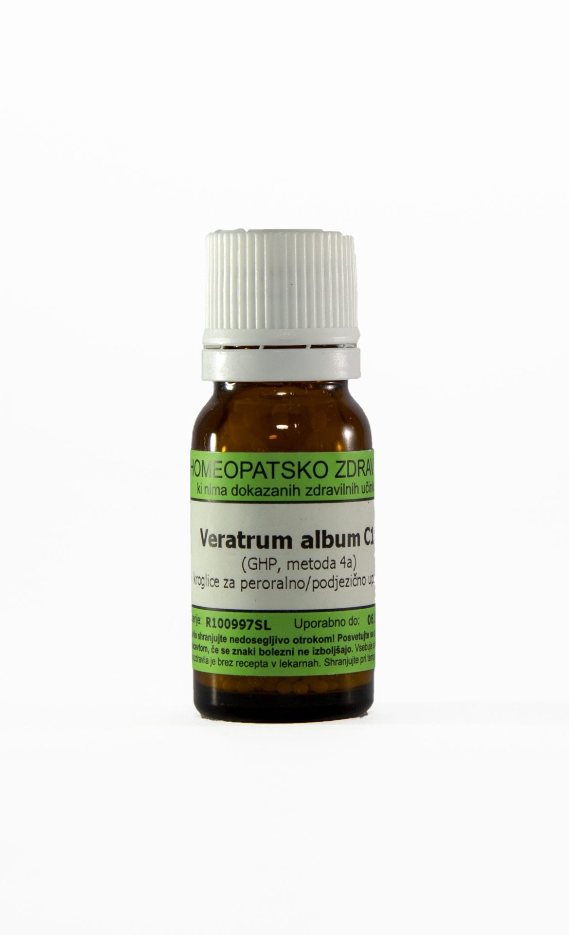 Veratrum album C200 homeopatske kroglice, 1 g