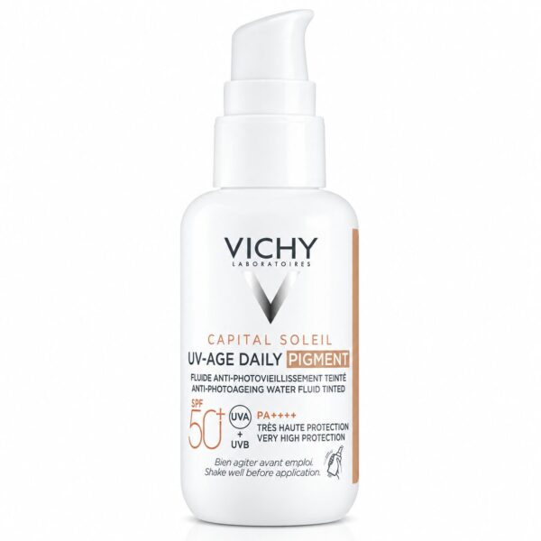 Vichy Capital Soleil UV-Age dnevni tonirani fluid za obraz ZF 50+, 40 ml