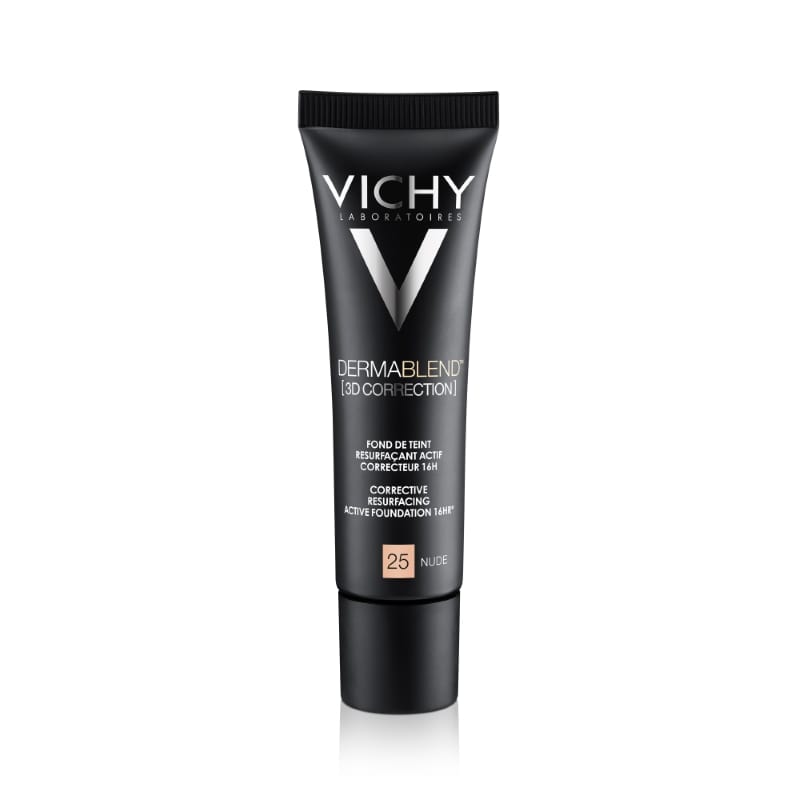 Vichy DermaBlend 3D prekrivni puder za mastno kožo (odtenek 25-Nude), 30 ml