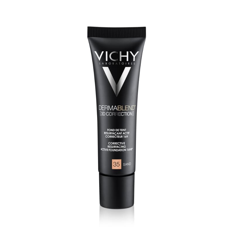 Vichy DermaBlend 3D prekrivni puder za mastno kožo (odtenek 35-Sand), 30 ml