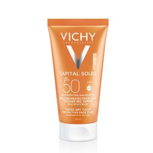 Vichy Capital Soleil Obarvani dry touch fluid za obraz ZF 50, 50 ml 
