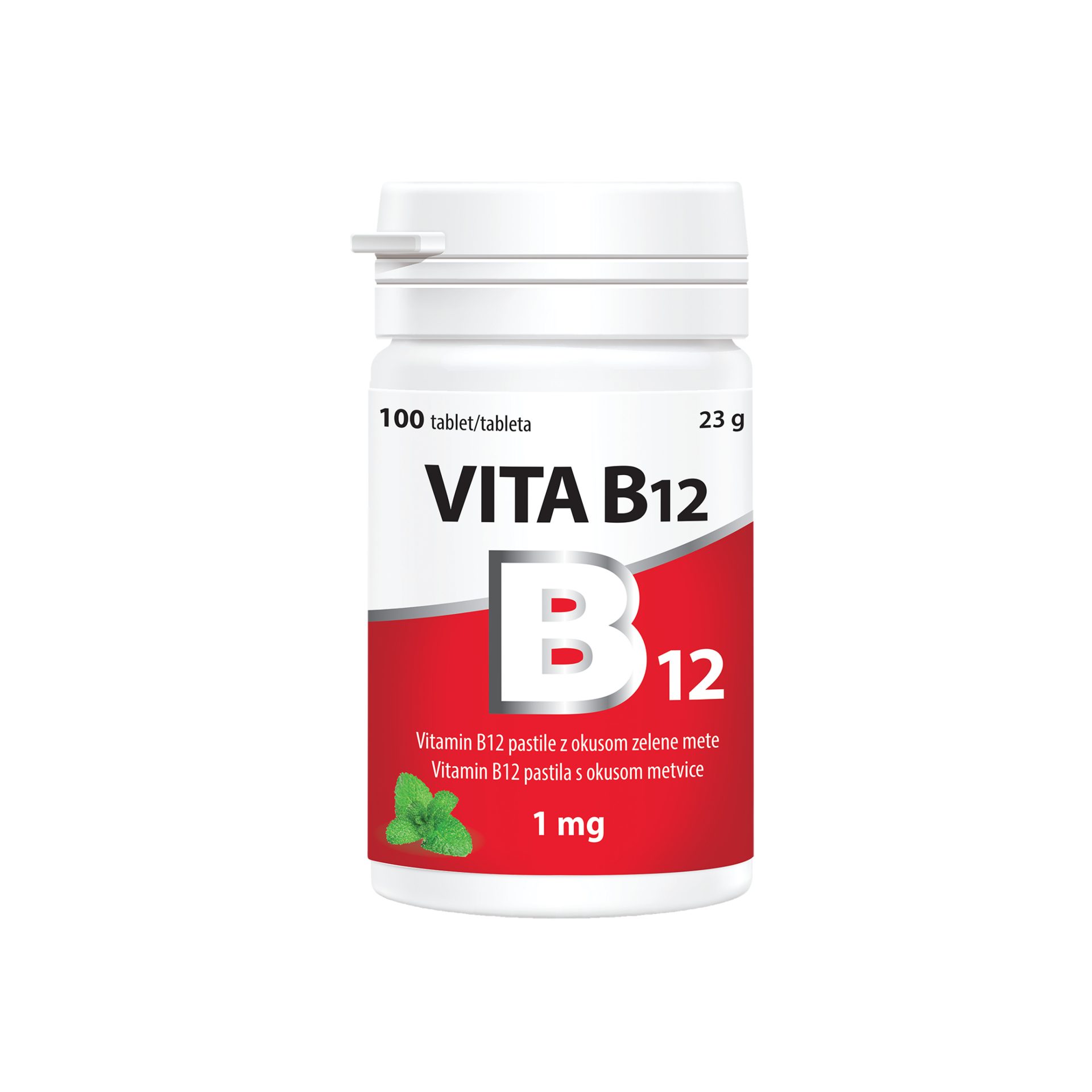 Vitabalans Vitamin B12 1 mg žvečljive tablete, 100 tablet