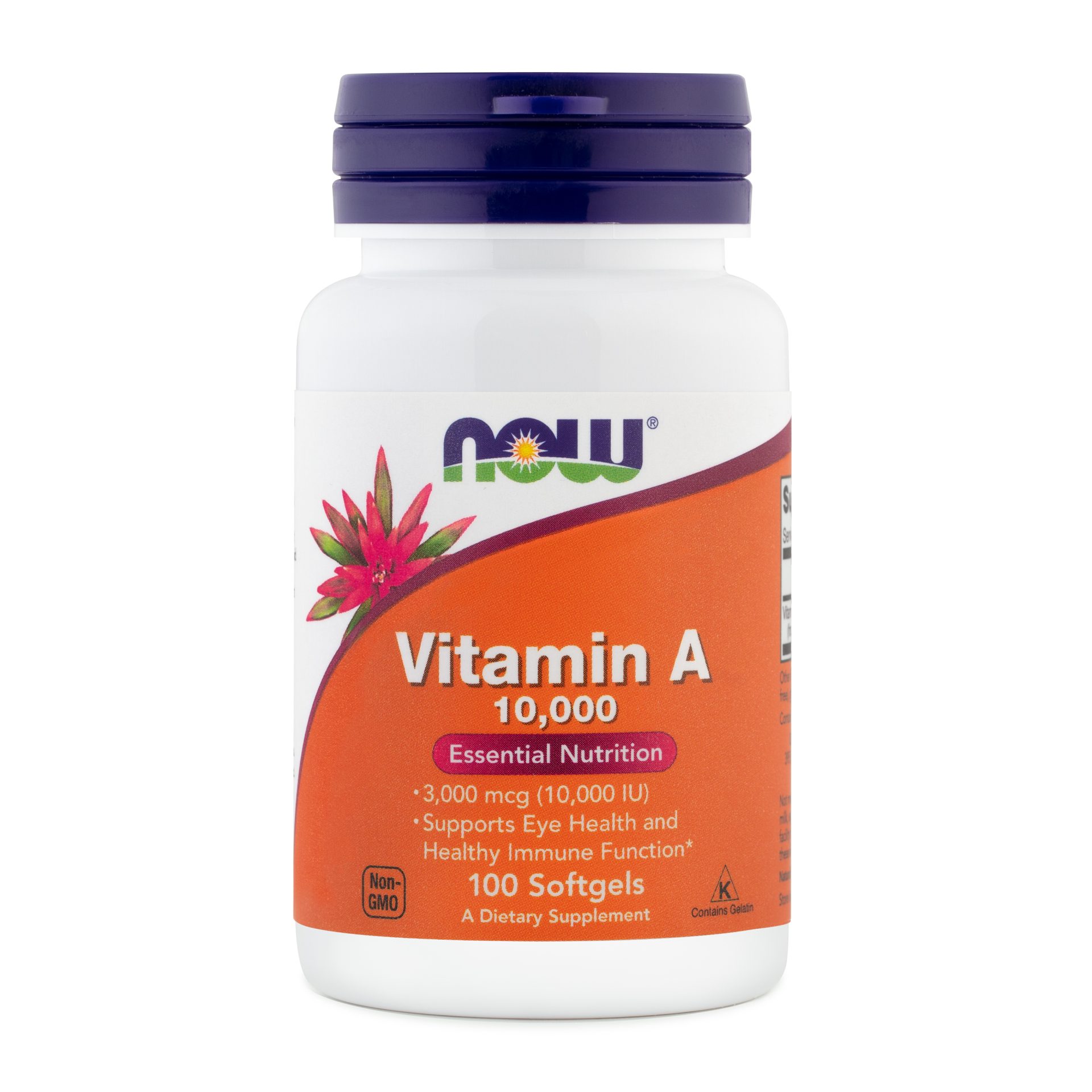 NOW Vitamin A 10.000 IE, 100 mehkih kapsul