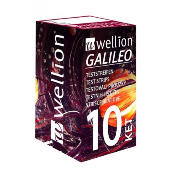 Wellion Galileo merilni lističi za ketone v krvi, 10 lističev