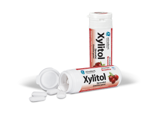 Xylitol zaščitni žvečilni gumi – Brusnica, 30 žvečilnih gumijev 
