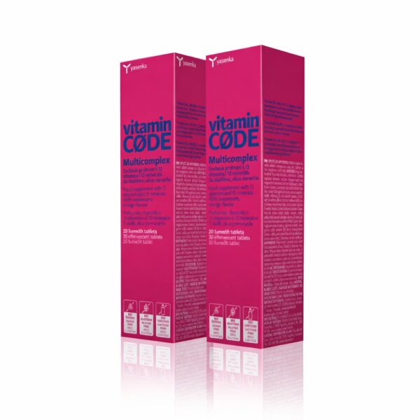 Yasenka Vitamin Code Multicomplex šumeče tablete, 2 x 20 šumečih tablet