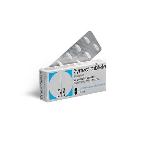 Zyrtec 10 mg filmsko obložene tablete, 10 tablet