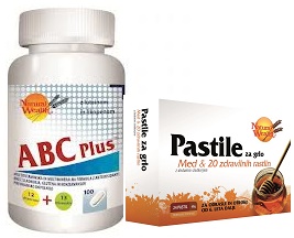 Natural Wealth ABC Plus (100 tablet) + DARILO Pastile za grlo (6 pastil)