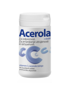 Acerola žvečljive tablete, 90 tablet 