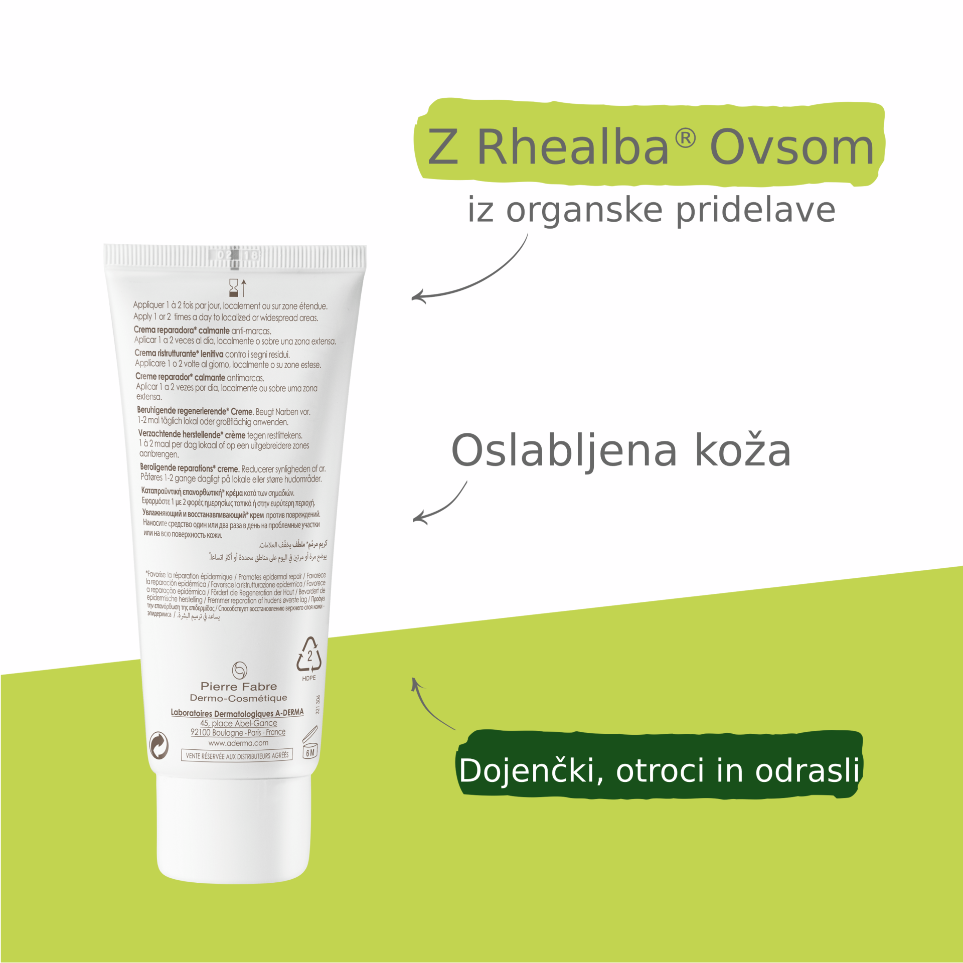 A-Derma Epitheliale A.H. ultra pomirjajoča in obnavljajoča krema, 100 ml