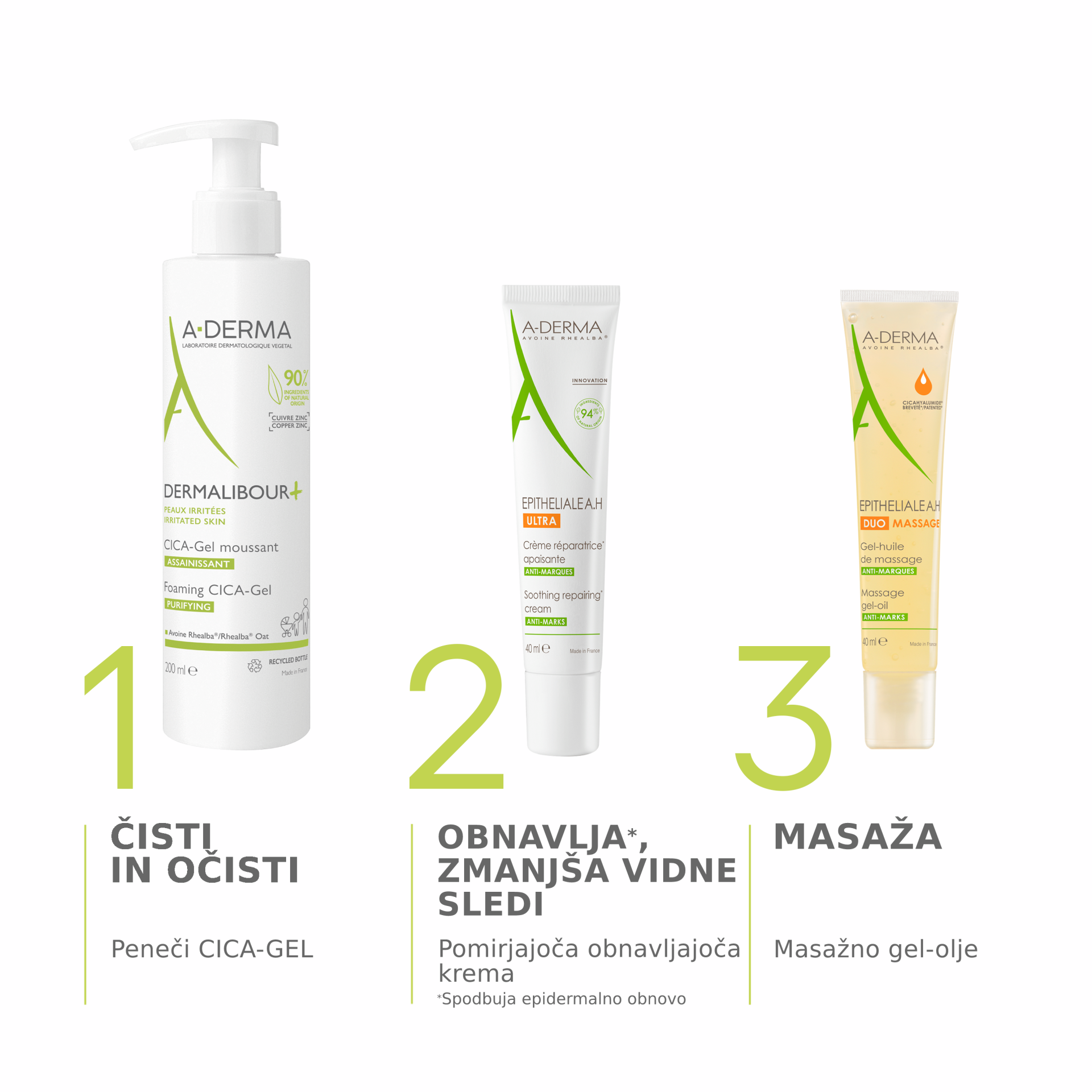 A-Derma Epitheliale A.H Ultra pomirjajoča in obnavljajoča krema, 40 ml