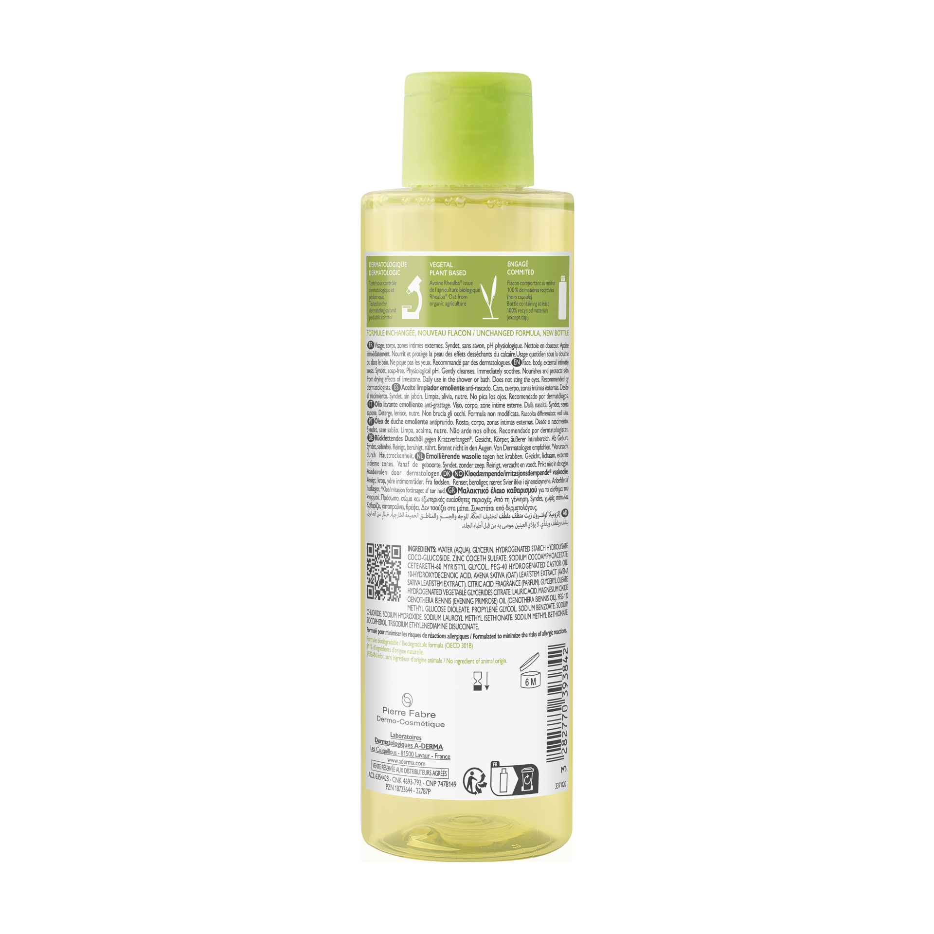 A-Derma Exomega Control emolientno čistilno olje za prhanje, 200 ml