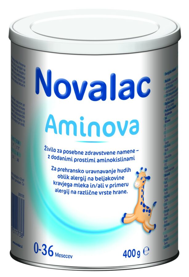 Novalac Aminova mlečni nadomestek (0-36 mesecev), 400 g