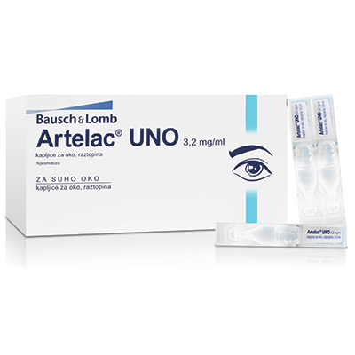 Artelac UNO 3,2 mg/ml kapljice za oko, raztopina, 30 enoodmernih vsebnikov po 0,6 ml