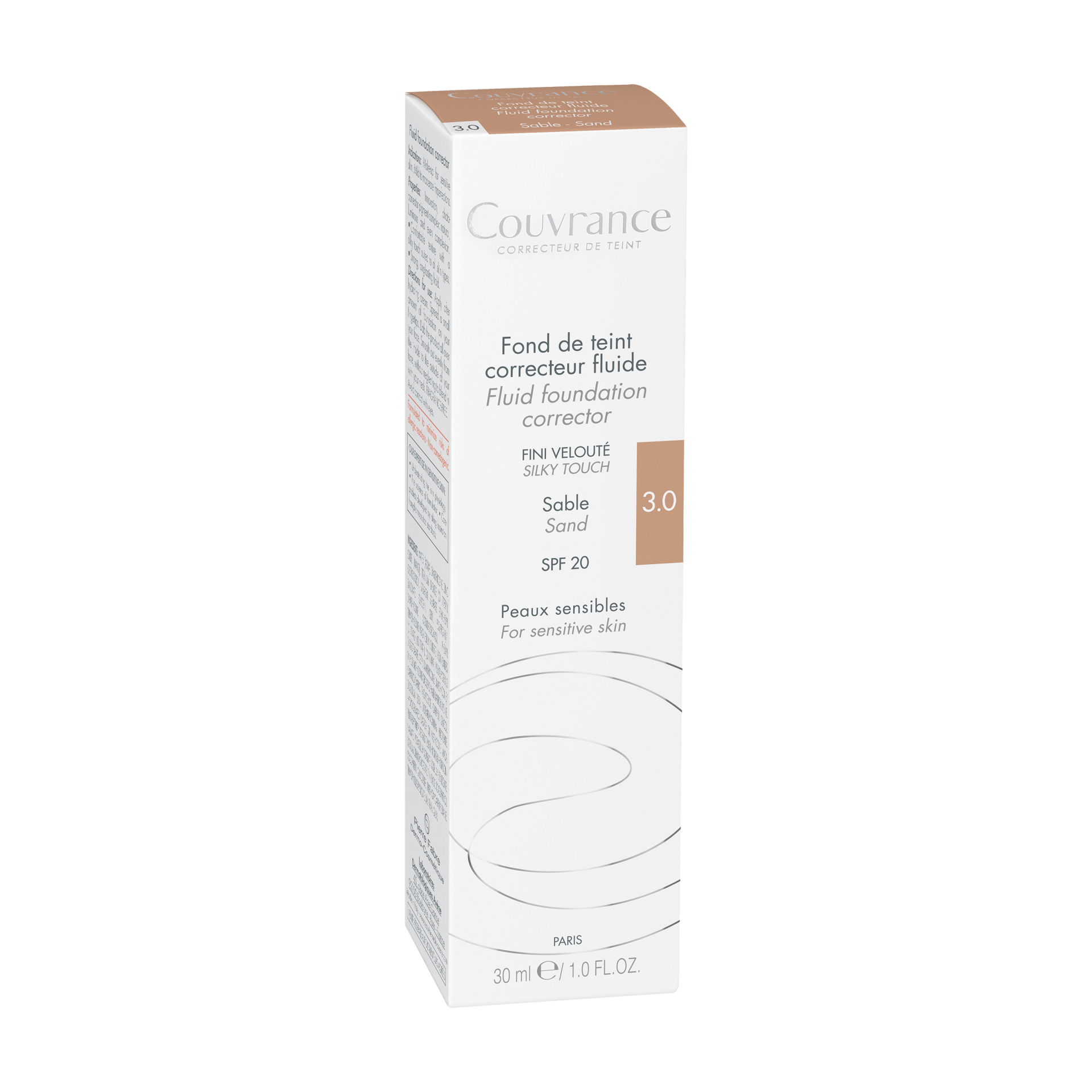 Avène Couvrance korektivni tekoči puder (03 sable), 30 ml