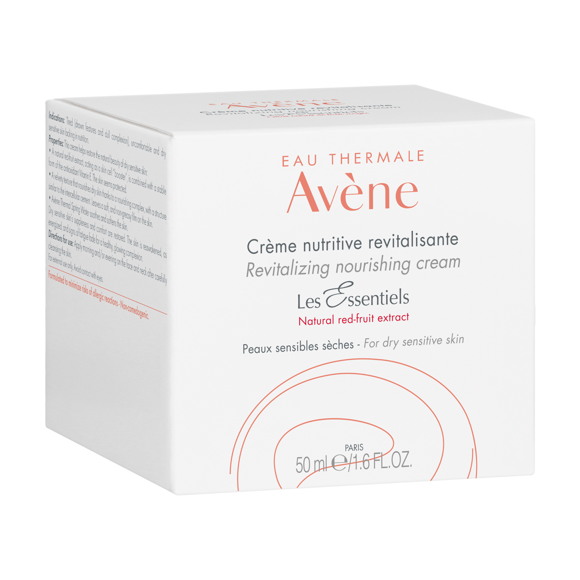 Avène hranilna revitalizacijska krema za občutljivo in suho kožo, 50 ml