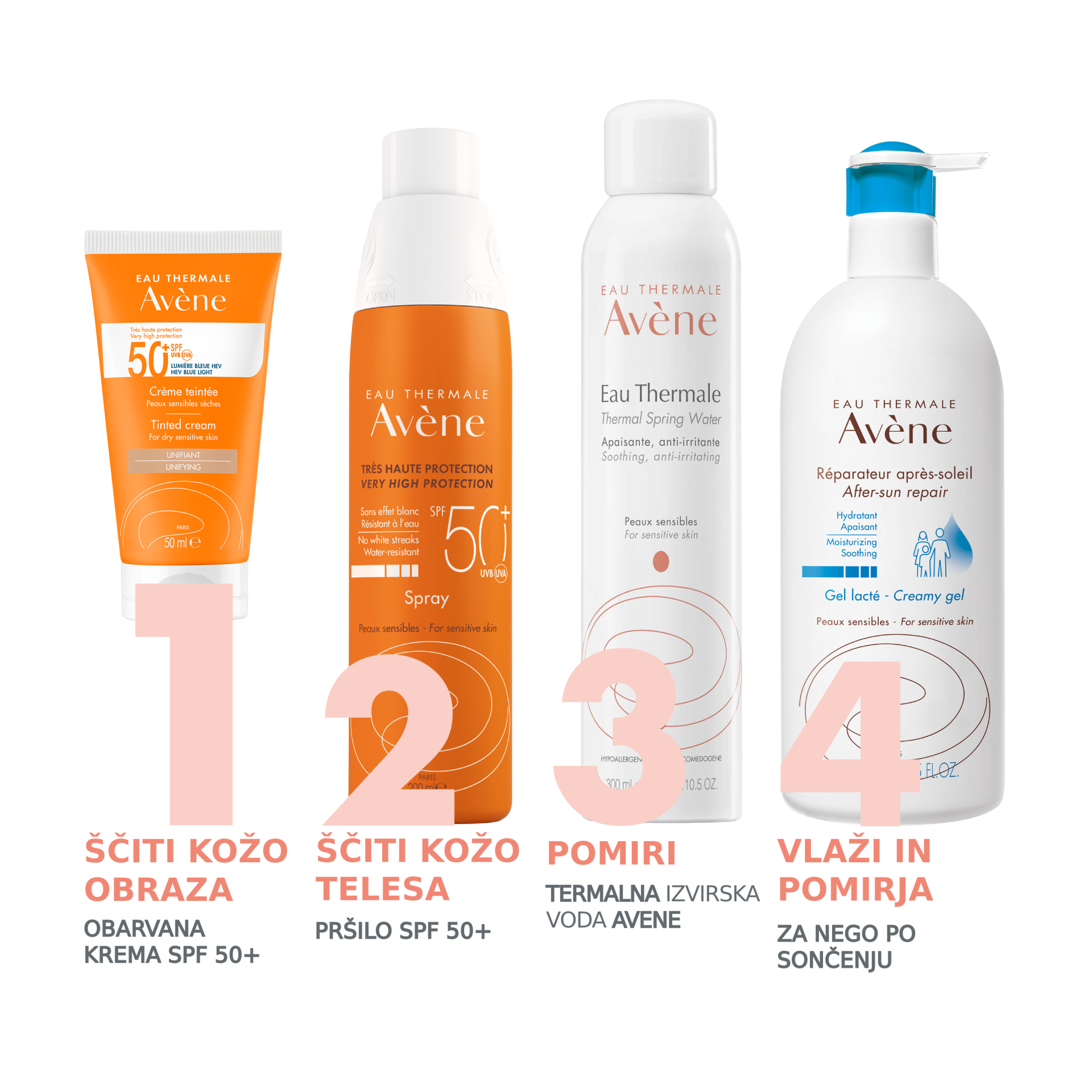Avène Sun obarvana krema zelo visoka zaščita pred soncem ZF50+, 50 ml