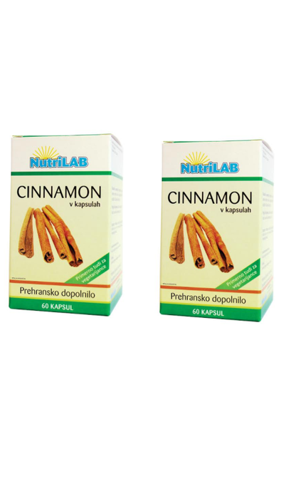 Nutrilab Cinnamon 60 kapsul AKCIJA 1 + 1 GRATIS