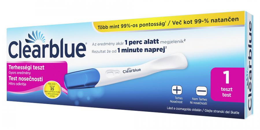 Clearblue test za hitro odkritje nosečnosti (1 test)