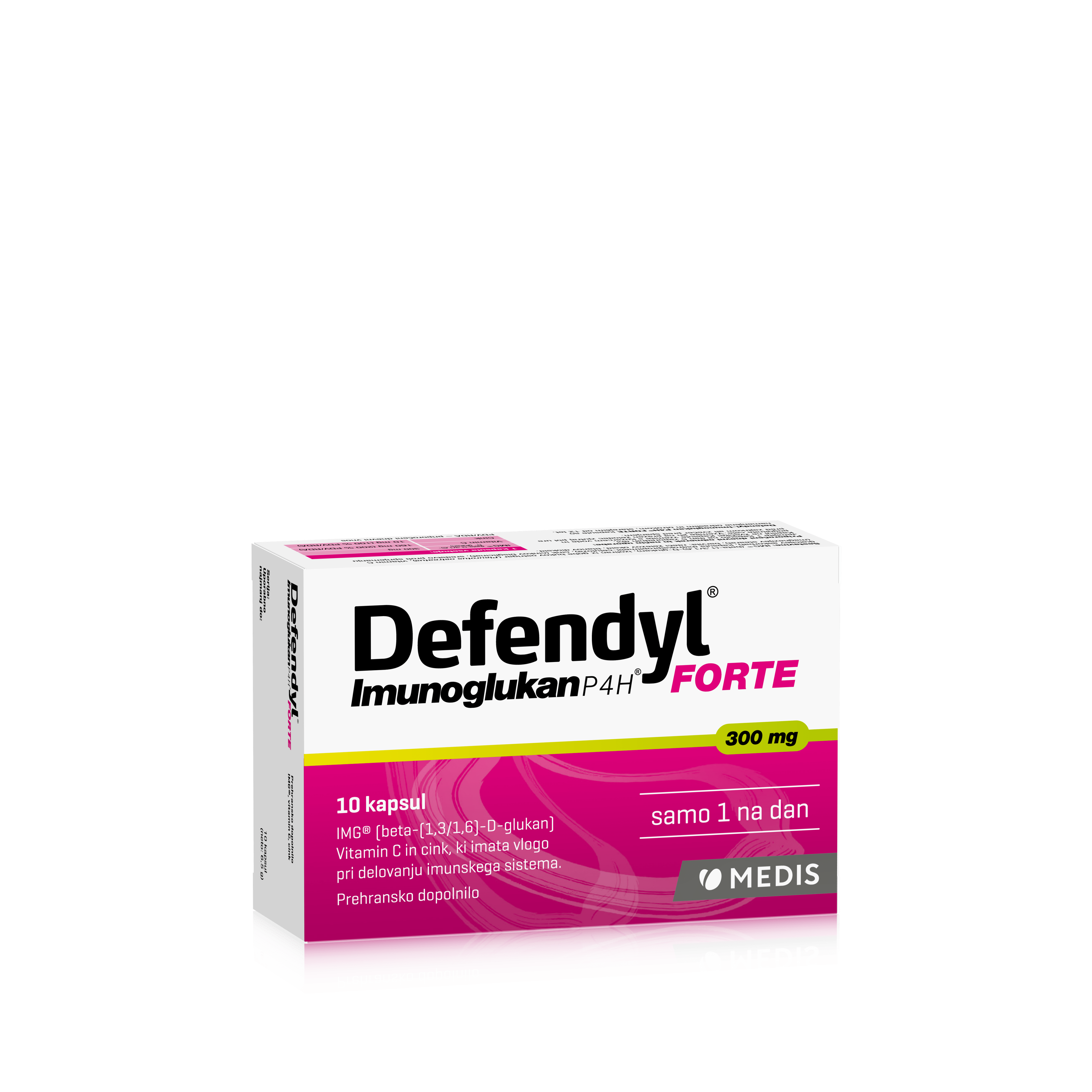 Defendyl-Imunoglukan P4H FORTE kapsule, 10 kapsul