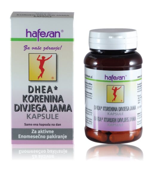 Hafesan DHEA* korenina Divjega jama 400 mg kapsule, 30 kapsul